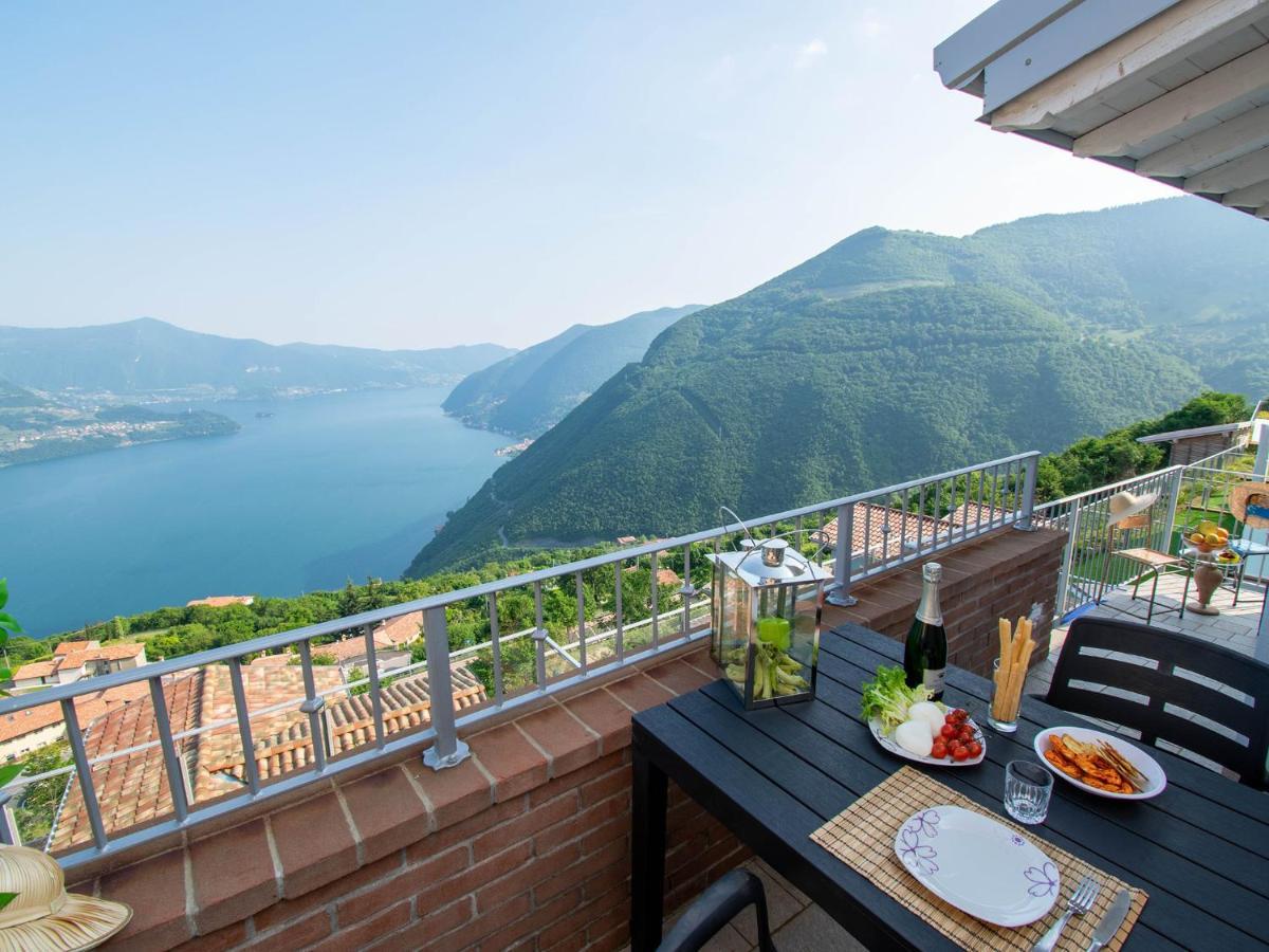Van Gogh - Beautiful Lake Iseo View And Swimming Pool Parzanica 외부 사진