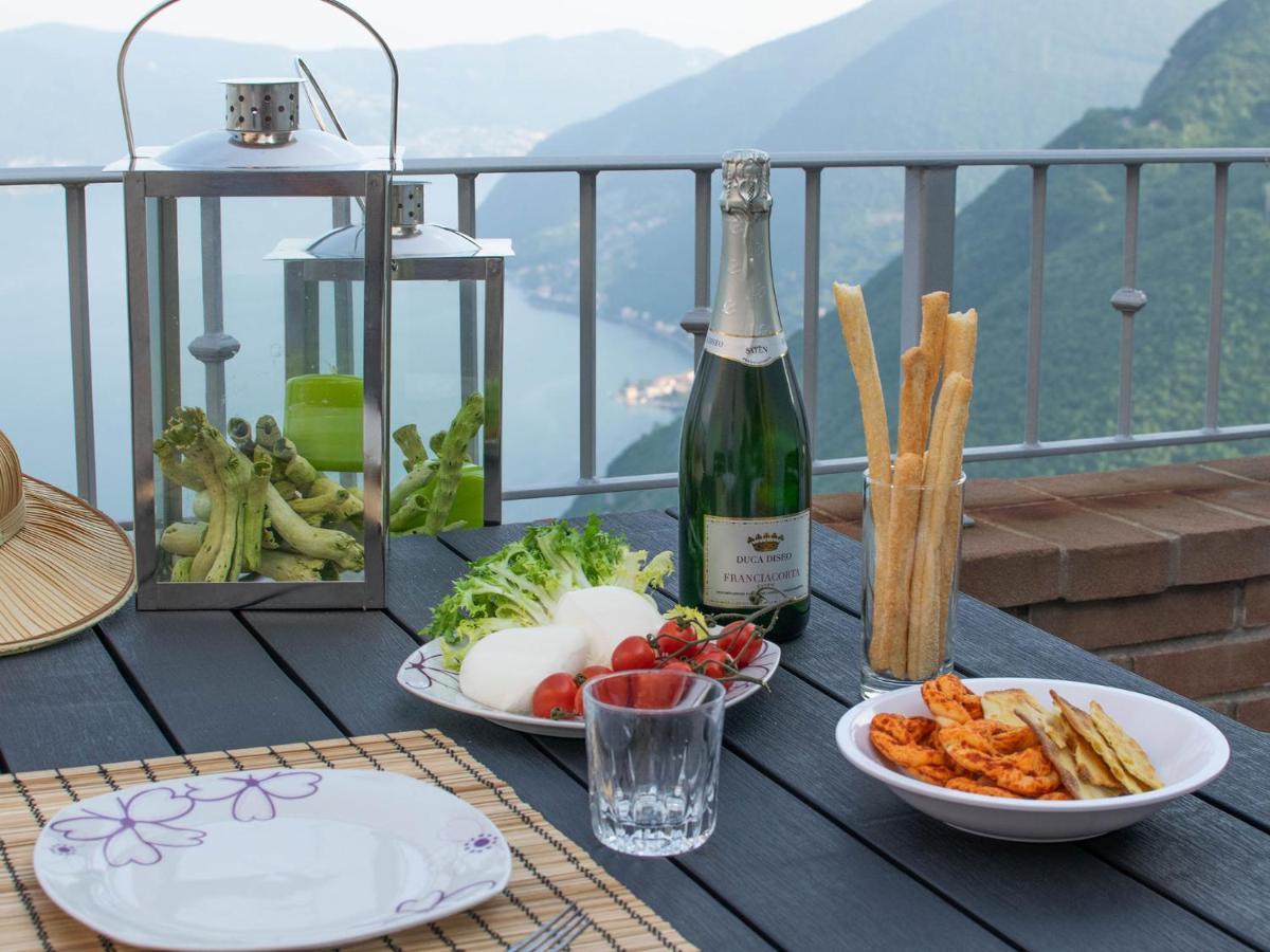 Van Gogh - Beautiful Lake Iseo View And Swimming Pool Parzanica 외부 사진